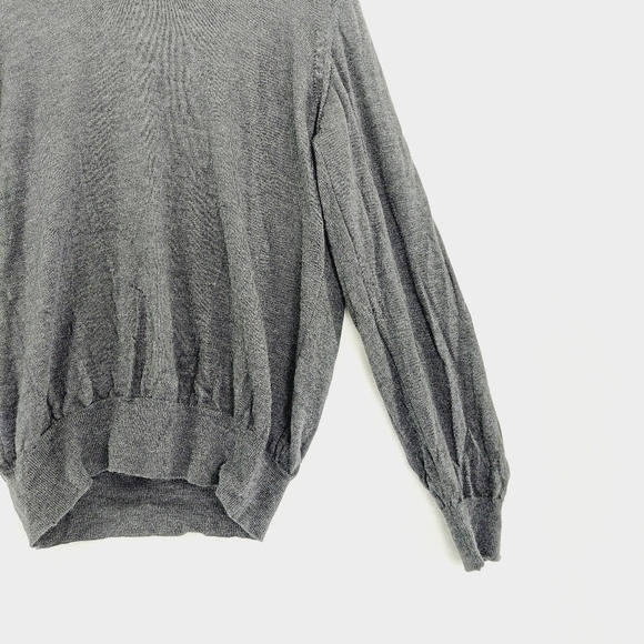 Black Brown 1826 Fine Knit Merino Wool Collared 1/4 Button Sweater P4157 - Picture 3 of 6